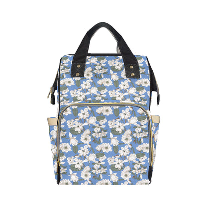 Magnolia Pattern Print Design 01 Diaper Bag Backpack