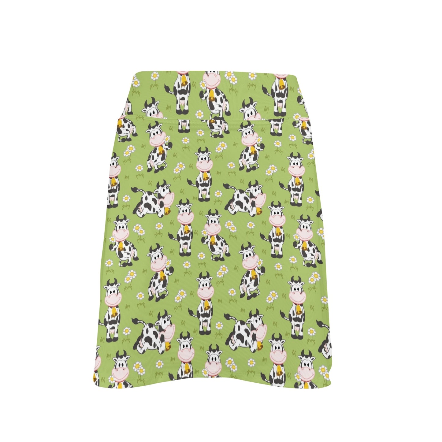 Cattle Print Design LKS401 17" Golf & Pickleball Skort with Pockets