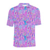 Psychedelic Trippy Mushroom Print Men Polo Shirt