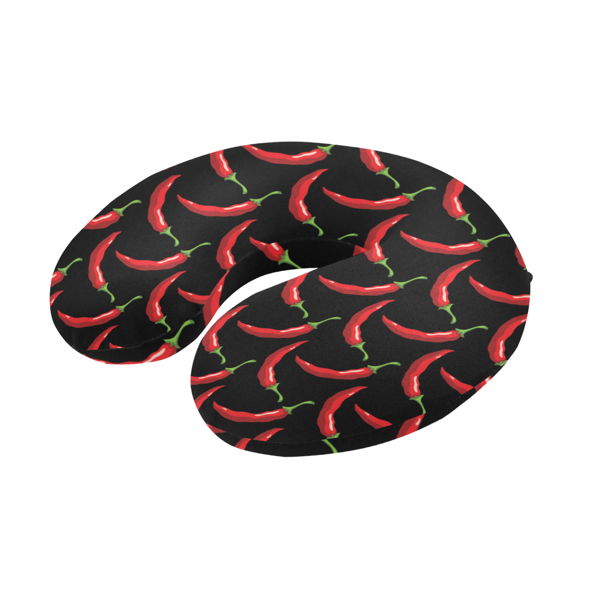 Chilli Pepper Pattern Print Design 01 U-Shaped Travel Neck Pillow