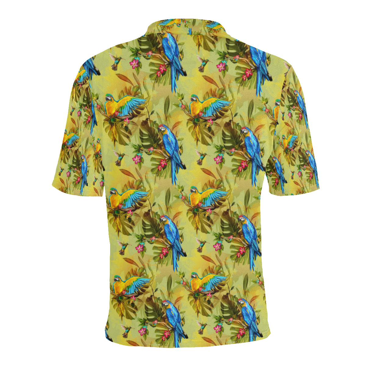 Parrot Pattern Print Design A02 Men Polo Shirt
