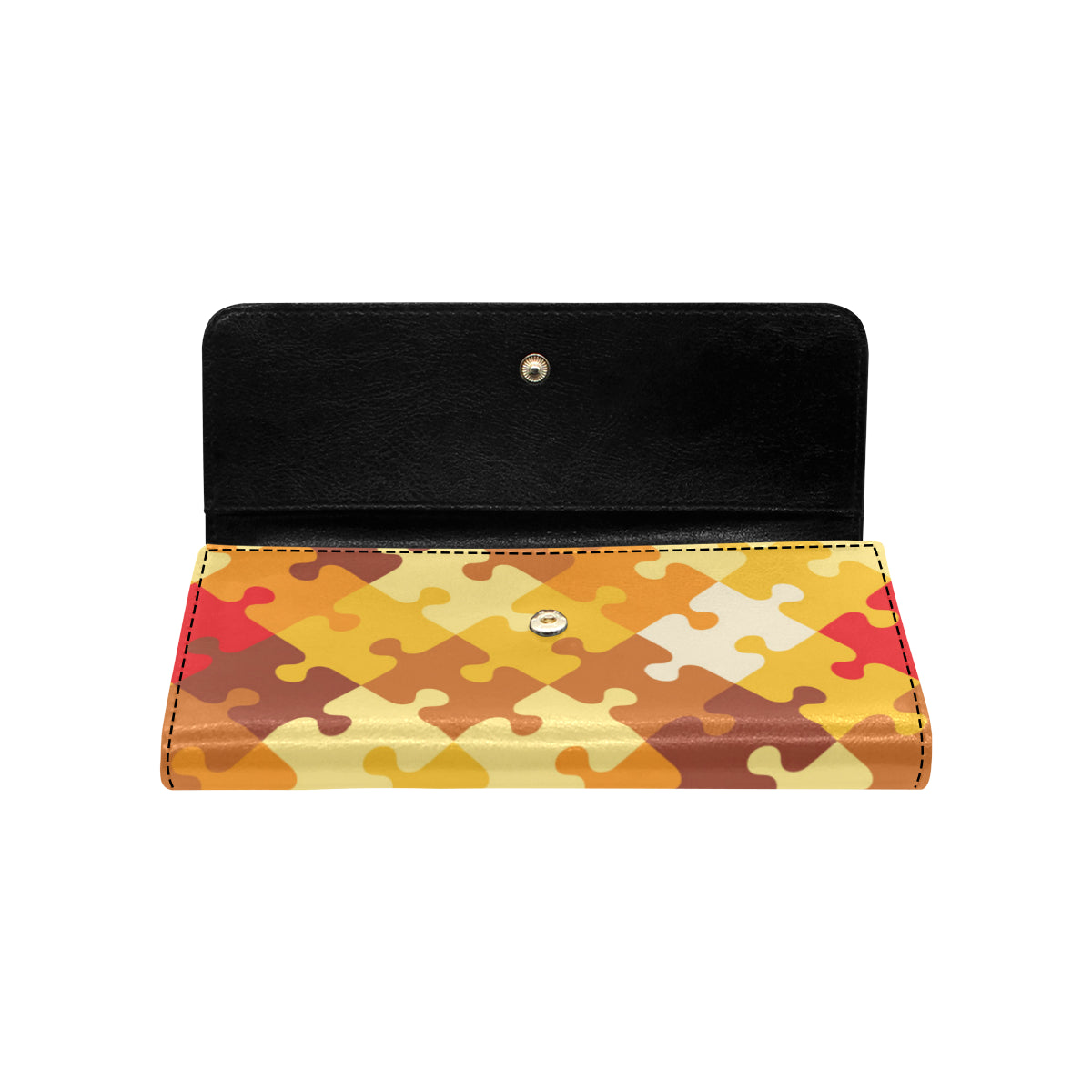 Puzzle Pattern Print Design A01 Women's Trifold Wallet