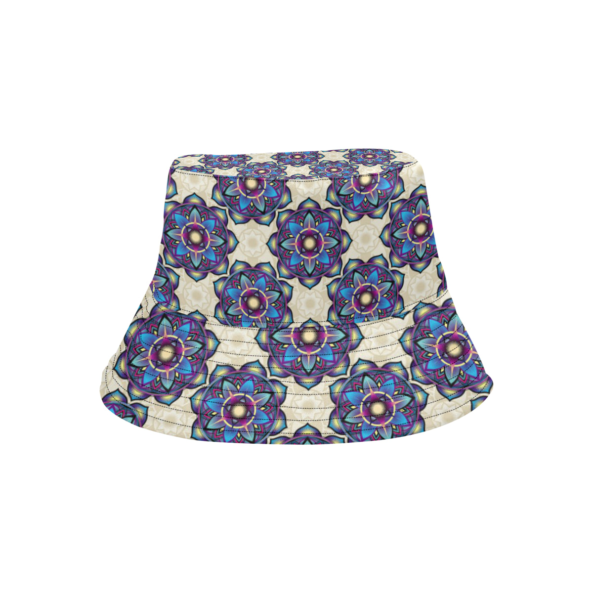 lotus Boho Pattern Print Design LO08 Unisex Bucket Hat