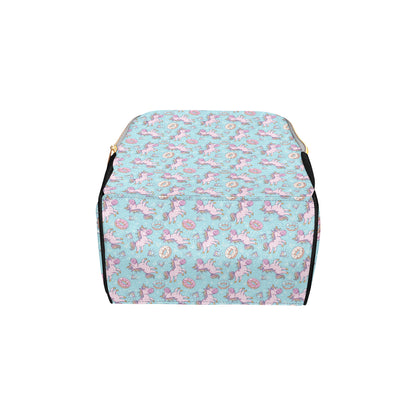 Donut Unicorn Pattern Print Design DN016 Diaper Bag Backpack