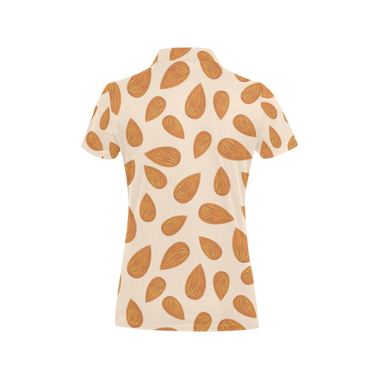 Almond Pattern Print Design 03 Women's Polo Shirt