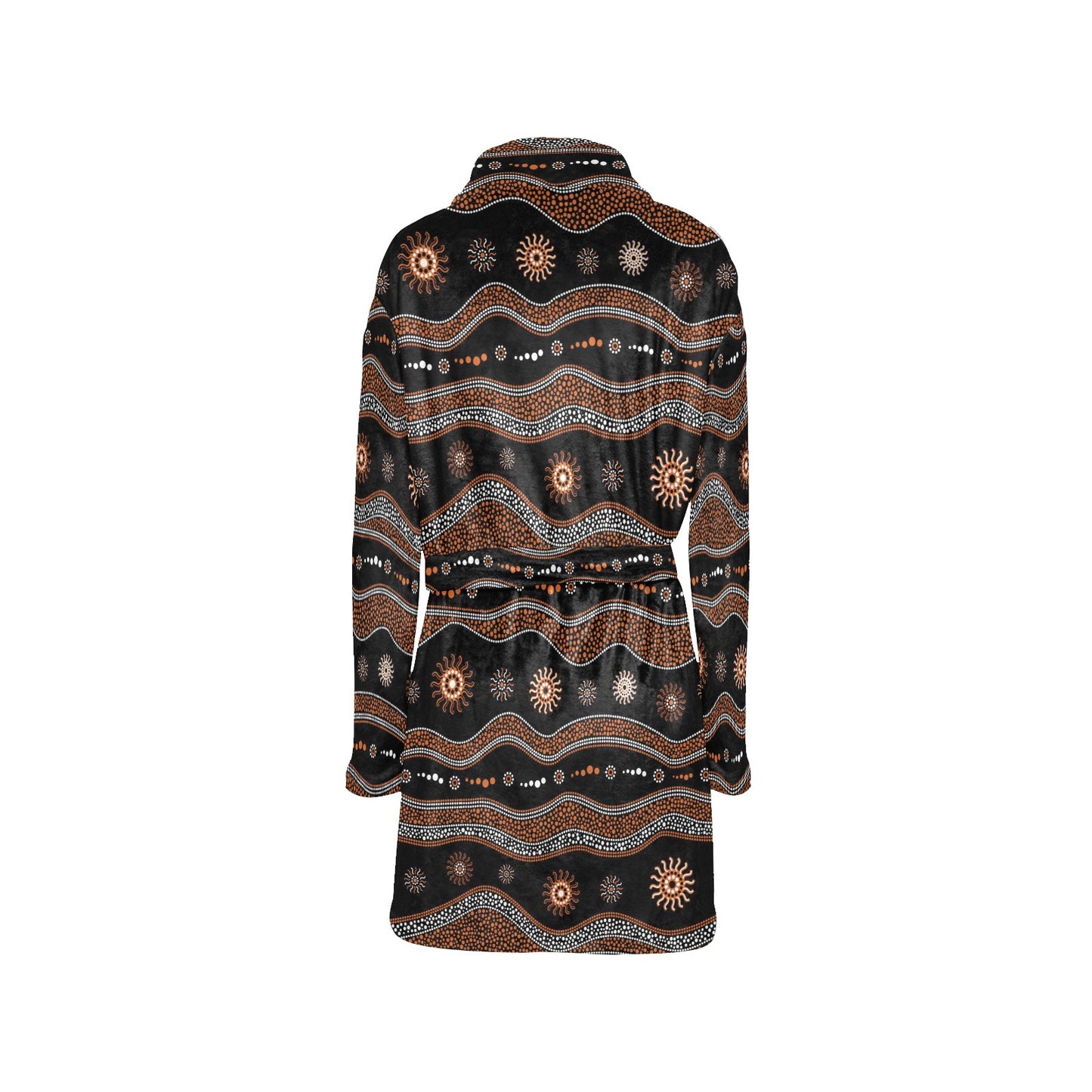 Aboriginal Print Design LKS404 Women's Fleece Robe