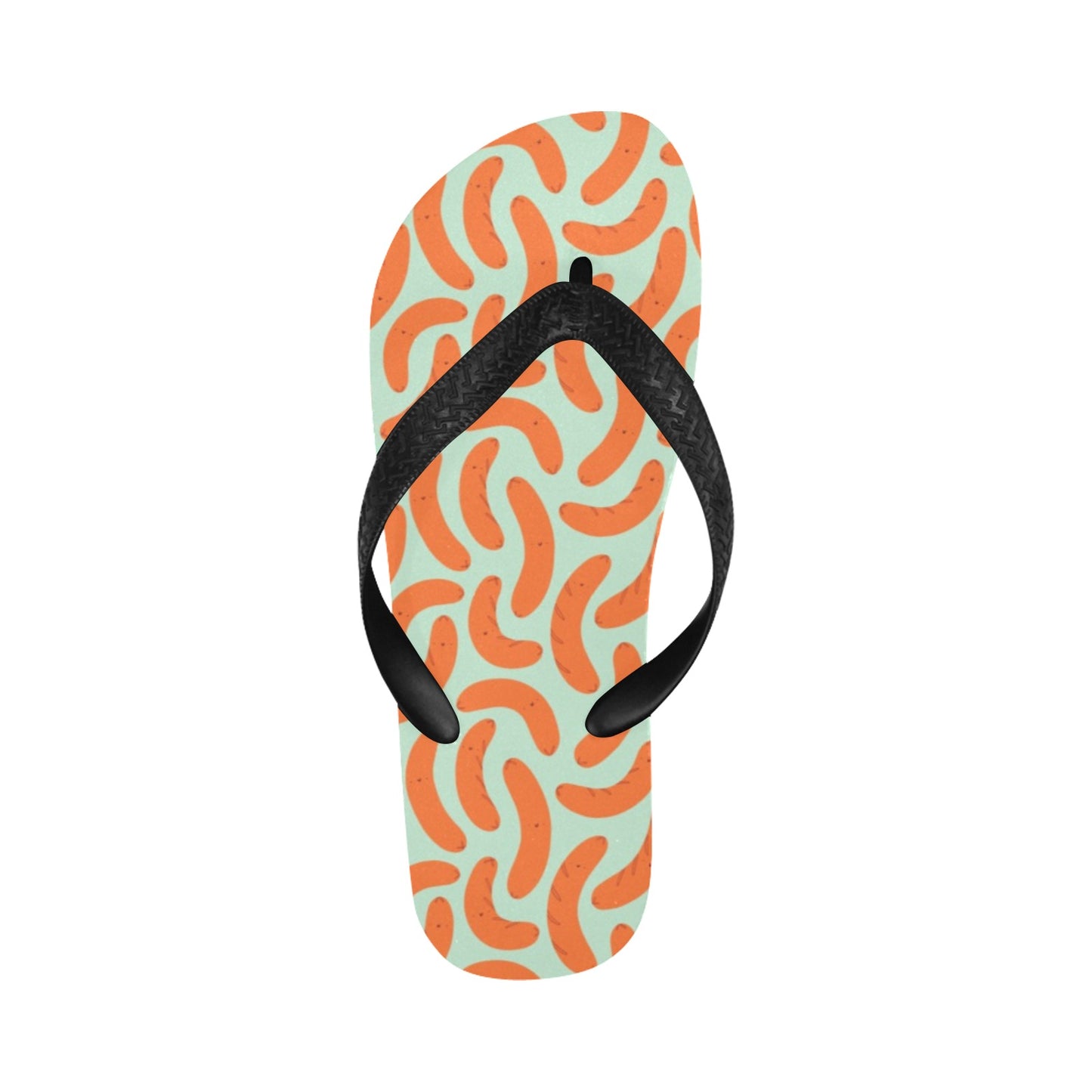 Sausage Print Design LKS304 Flip Flops