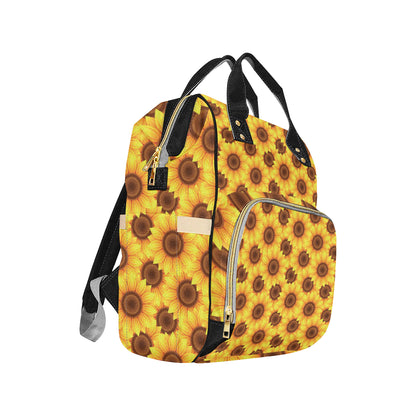 Sunflower Pattern Print Design SF07 Diaper Bag Backpack