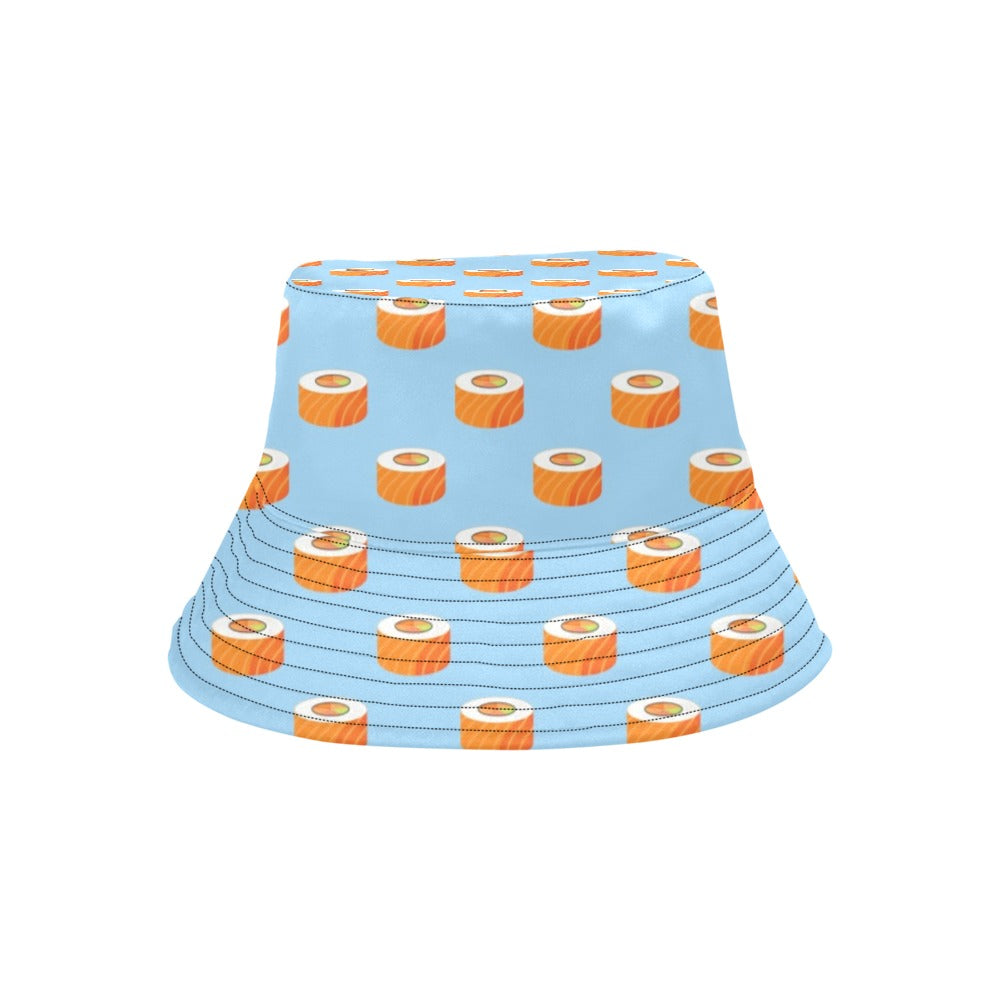 Salmon Sushi Print Design LKS307 Unisex Bucket Hat