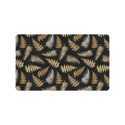 Fern Leave Bright Print Pattern Rubber Doormat