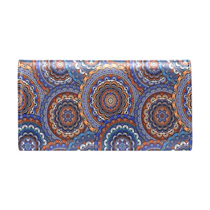Mandala Boho Chic Design Print Women's Trifold Wallet