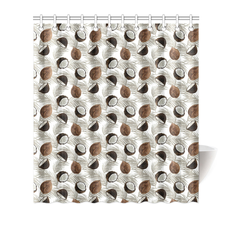Coconut Pattern Print Design CN03 Shower Curtain