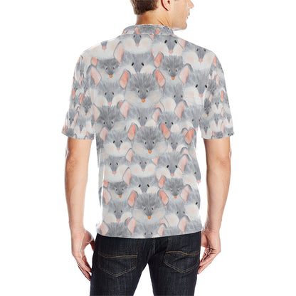 Rat Baby Pattern Print Design 02 Men Polo Shirt