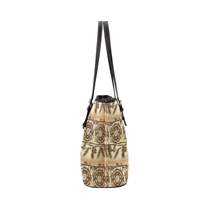 Dream catcher vintage native Leather Tote Bag