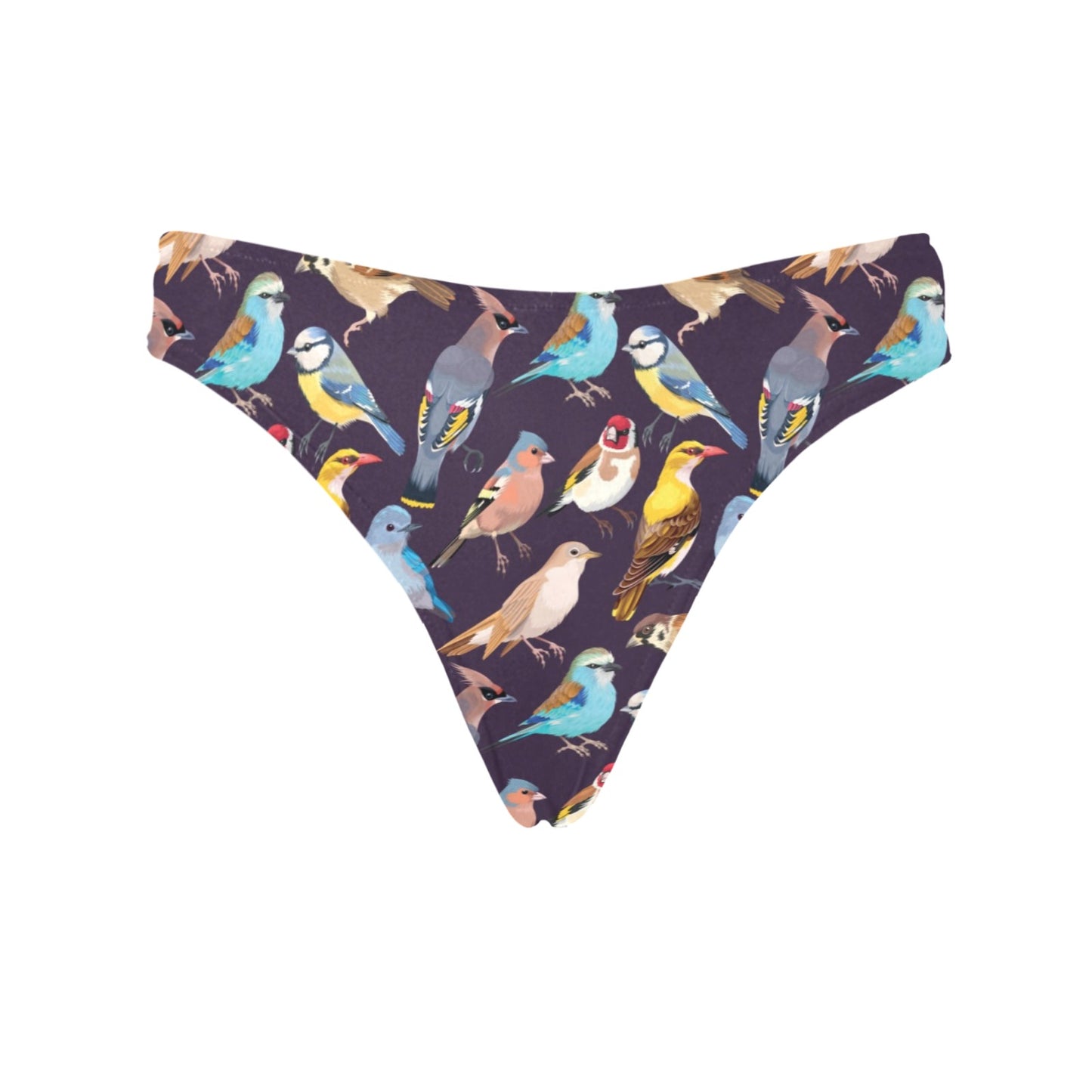 Bird Cute Print Pattern Women's Thongs