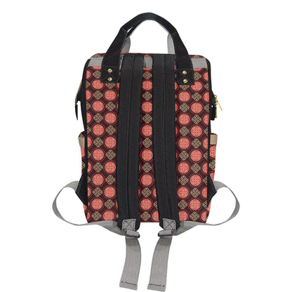 Celtic Pattern Print Design 02 Diaper Bag Backpack