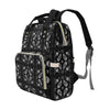 Bandana Paisley Black Print Design LKS308 Diaper Bag Backpack