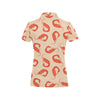 Prawn Pattern Print Design 02 Women's Polo Shirt