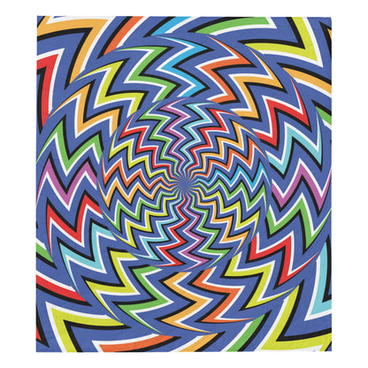 Optical illusion Pattern Print Design A02 Premium Quilt