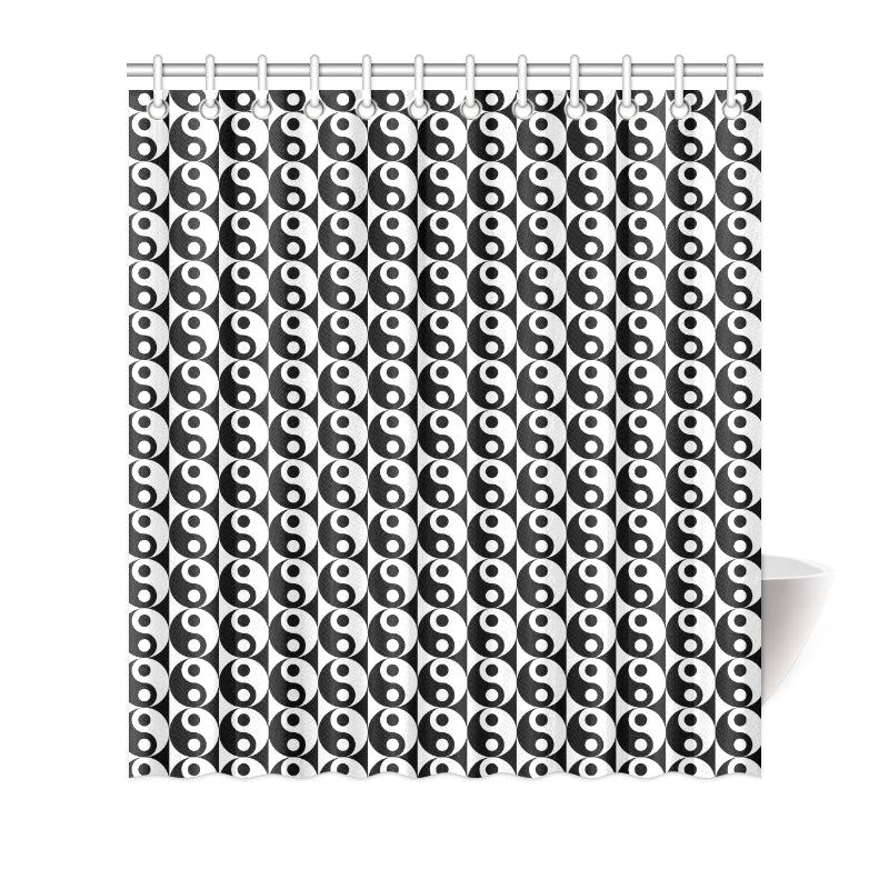 Yin Yang Classic Pattern Design Print Shower Curtain