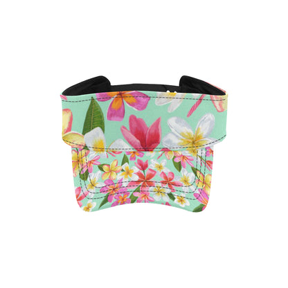 Plumeria Pattern Print Design PM014 Unisex Sun Visor