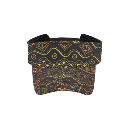 Gold African Design Unisex Sun Visor