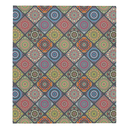 Bohemian Pattern Print Design 05 Premium Quilt