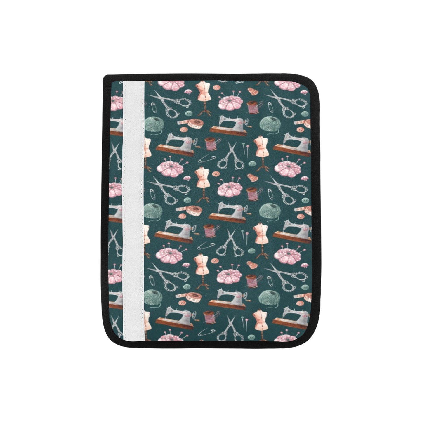 Sewing Equipment Print Design LKS307 Car Seat Belt Cover
