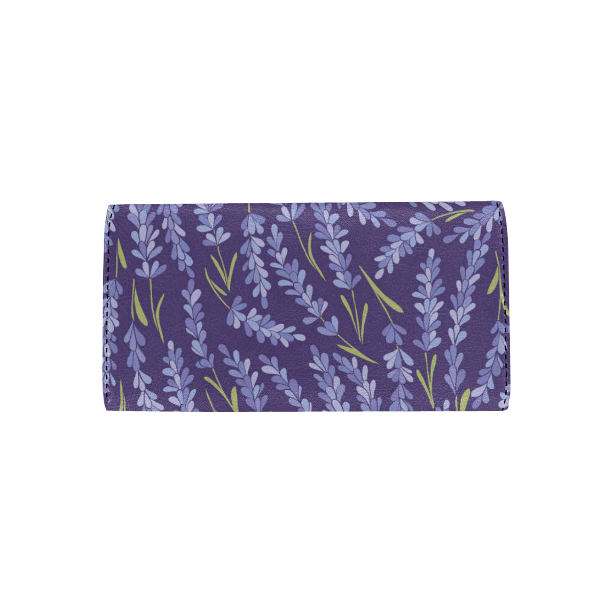 Lavender Pattern Print Design 03 Women's Trifold Wallet
