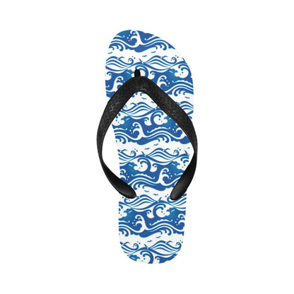Wave Print Design LKS303 Flip Flops