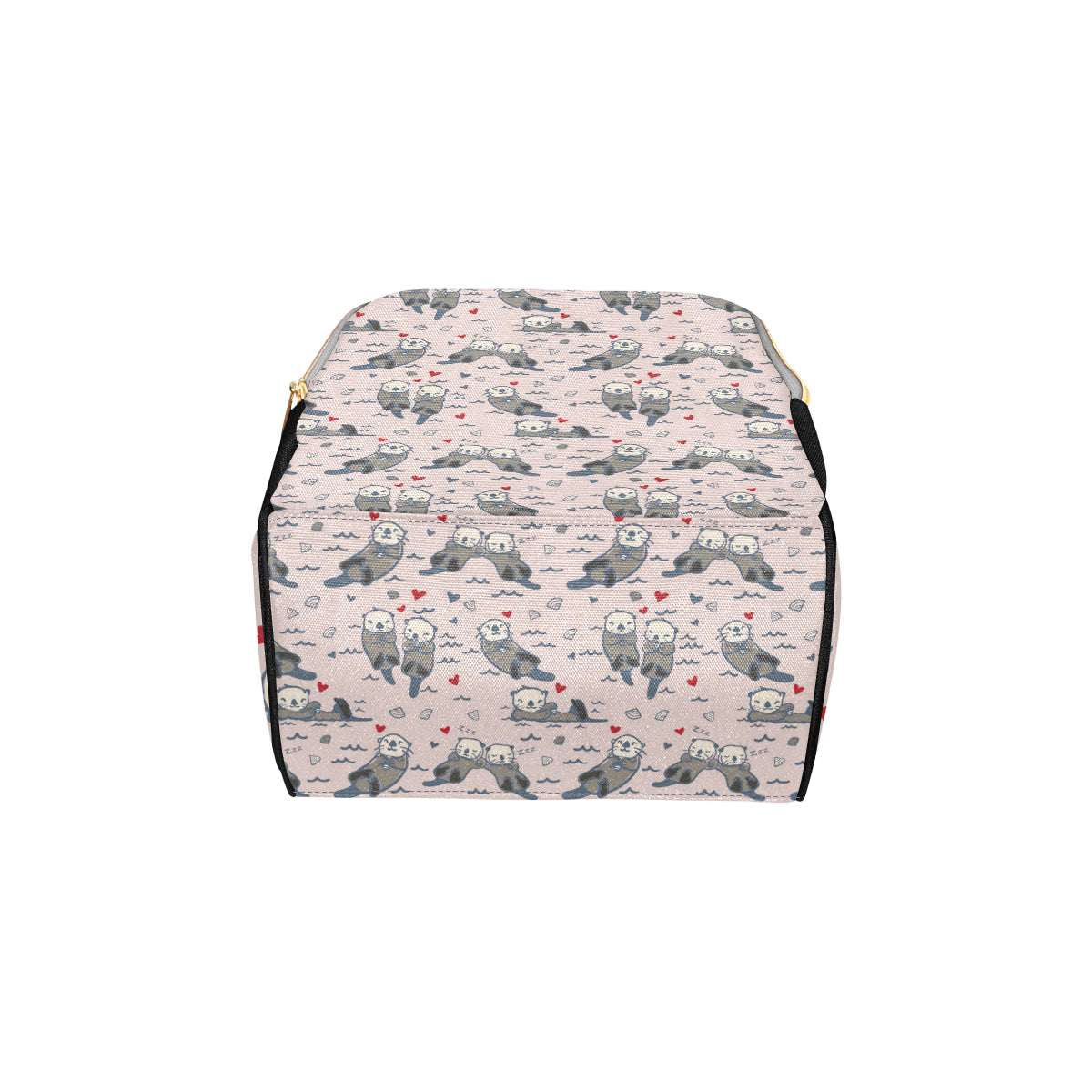 Sea Otter Pattern Print Design 02 Diaper Bag Backpack