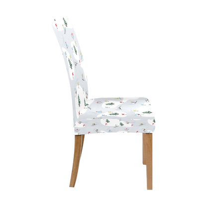 Ski Print Design LKS305 Dining Chair Slipcover