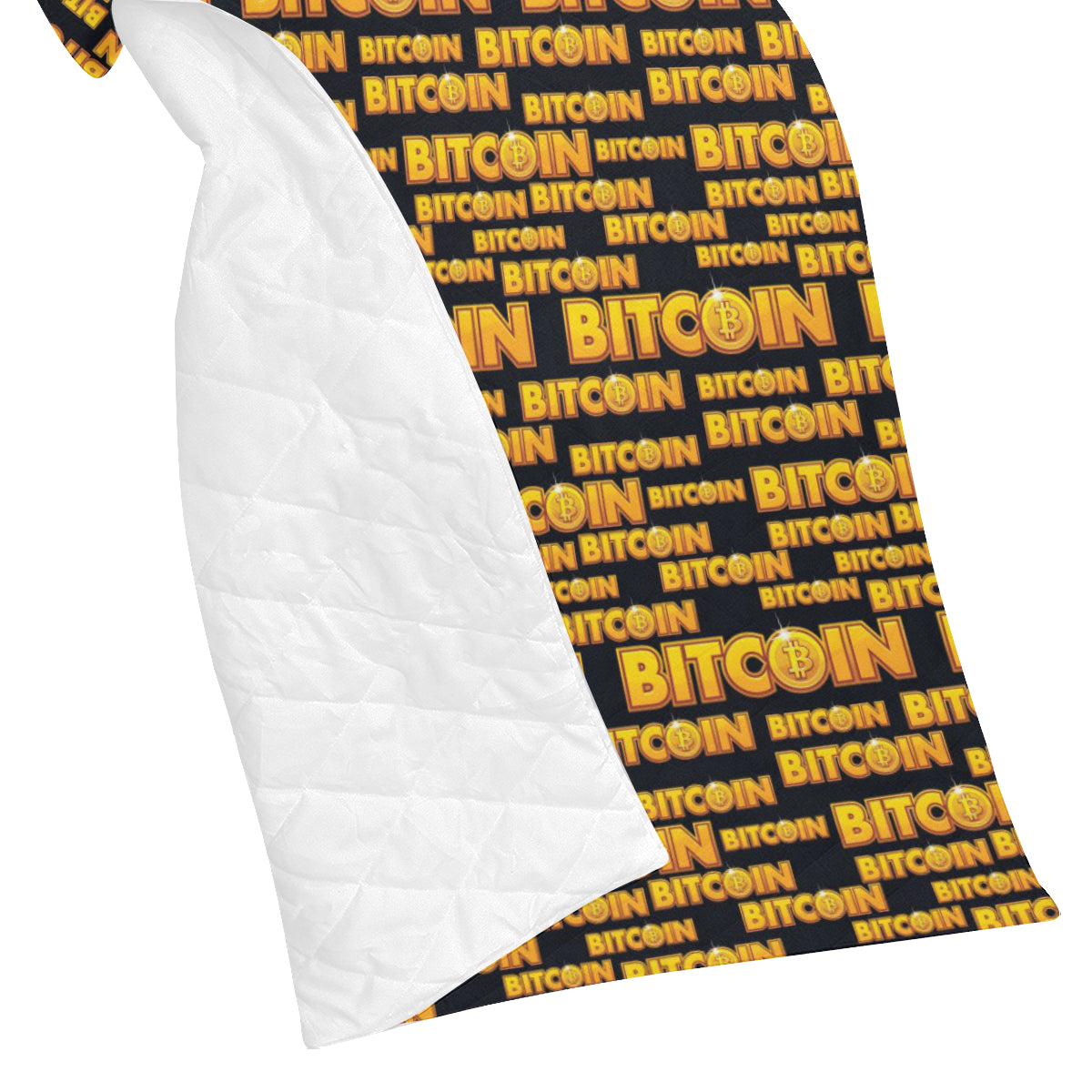 Bitcoin Pattern Print Design DO03 Premium Quilt