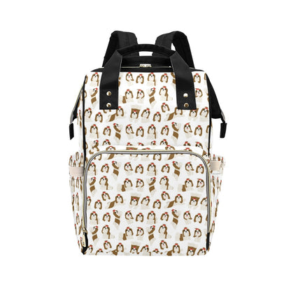 Shih Tzu Print Design LKS302 Diaper Bag Backpack