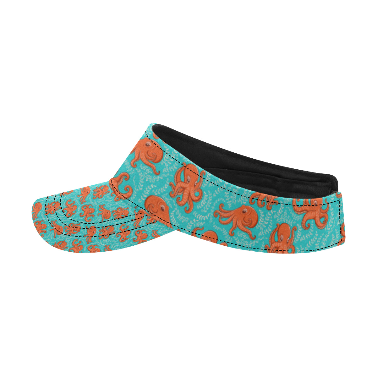 Octopus Cartoon Design Print Themed Unisex Sun Visor