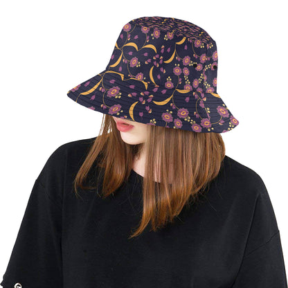 Anemone Pattern Print Design AM012 Unisex Bucket Hat