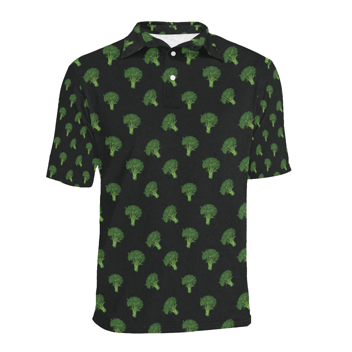 Broccoli Pattern Print Design 04 Men Polo Shirt