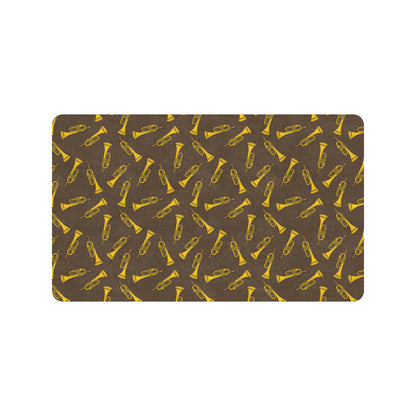 Trumpet Pattern Design Print Rubber Doormat