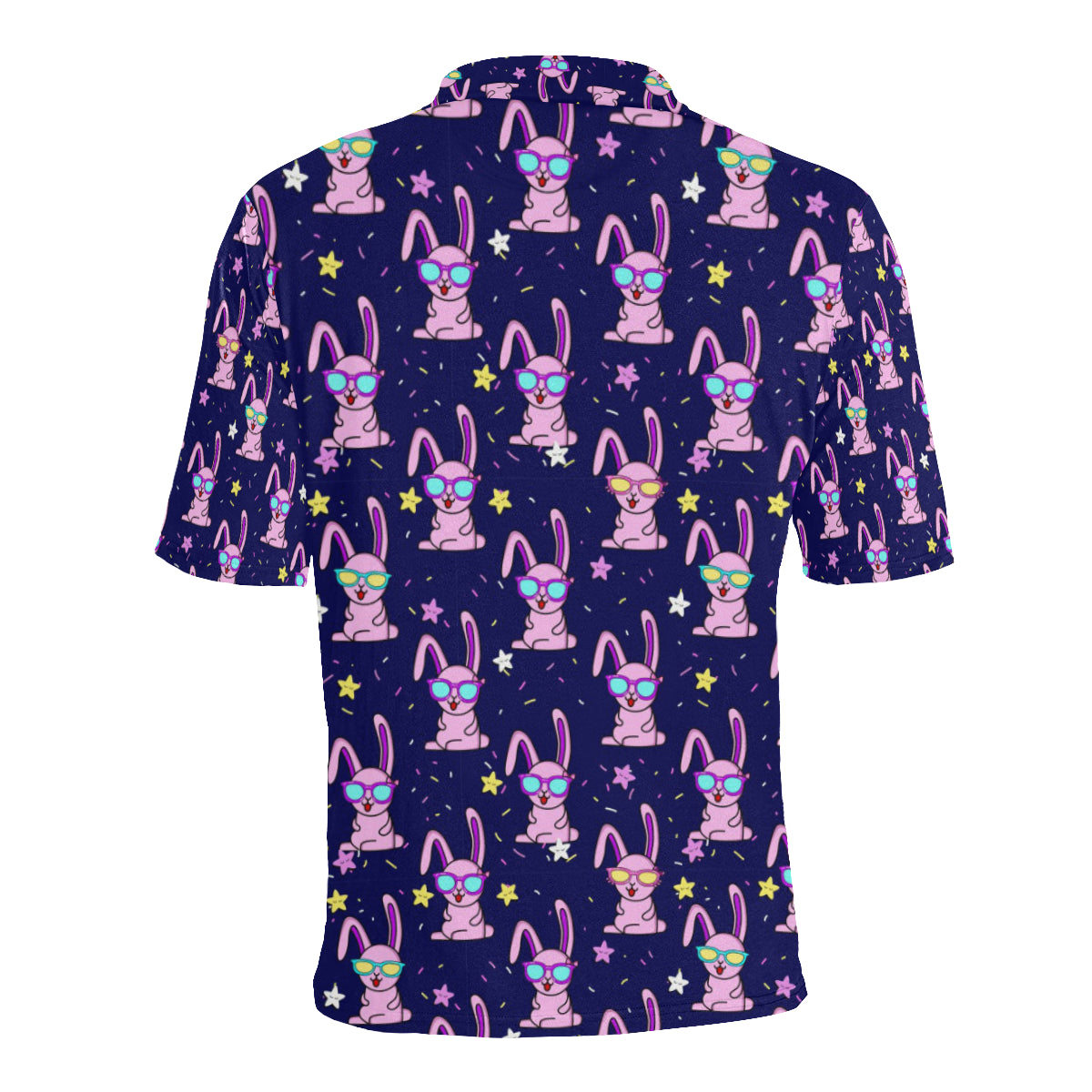 Rabbit Baby Pattern Print Design RB015 Men Polo Shirt