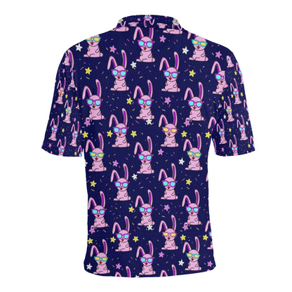 Rabbit Baby Pattern Print Design RB015 Men Polo Shirt