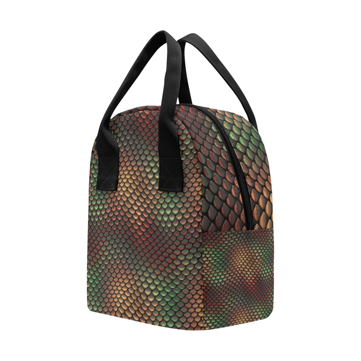 Snake Skin Colorful Print Insulated Lunch Bag