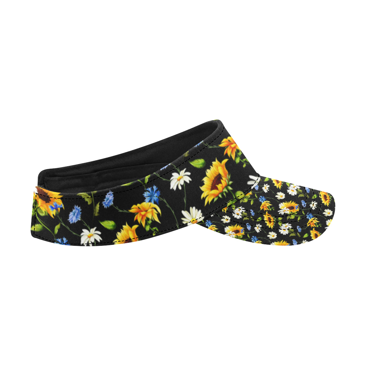 Sunflower Chamomile Bright Color Print Unisex Sun Visor