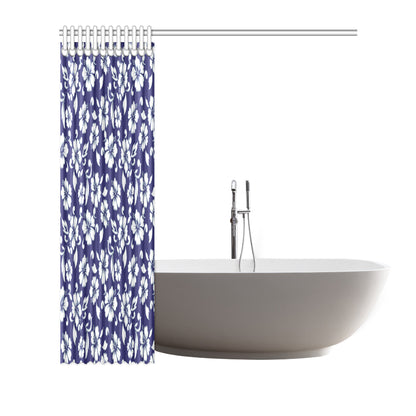 Hibiscus Pattern Print Design HB010 Shower Curtain
