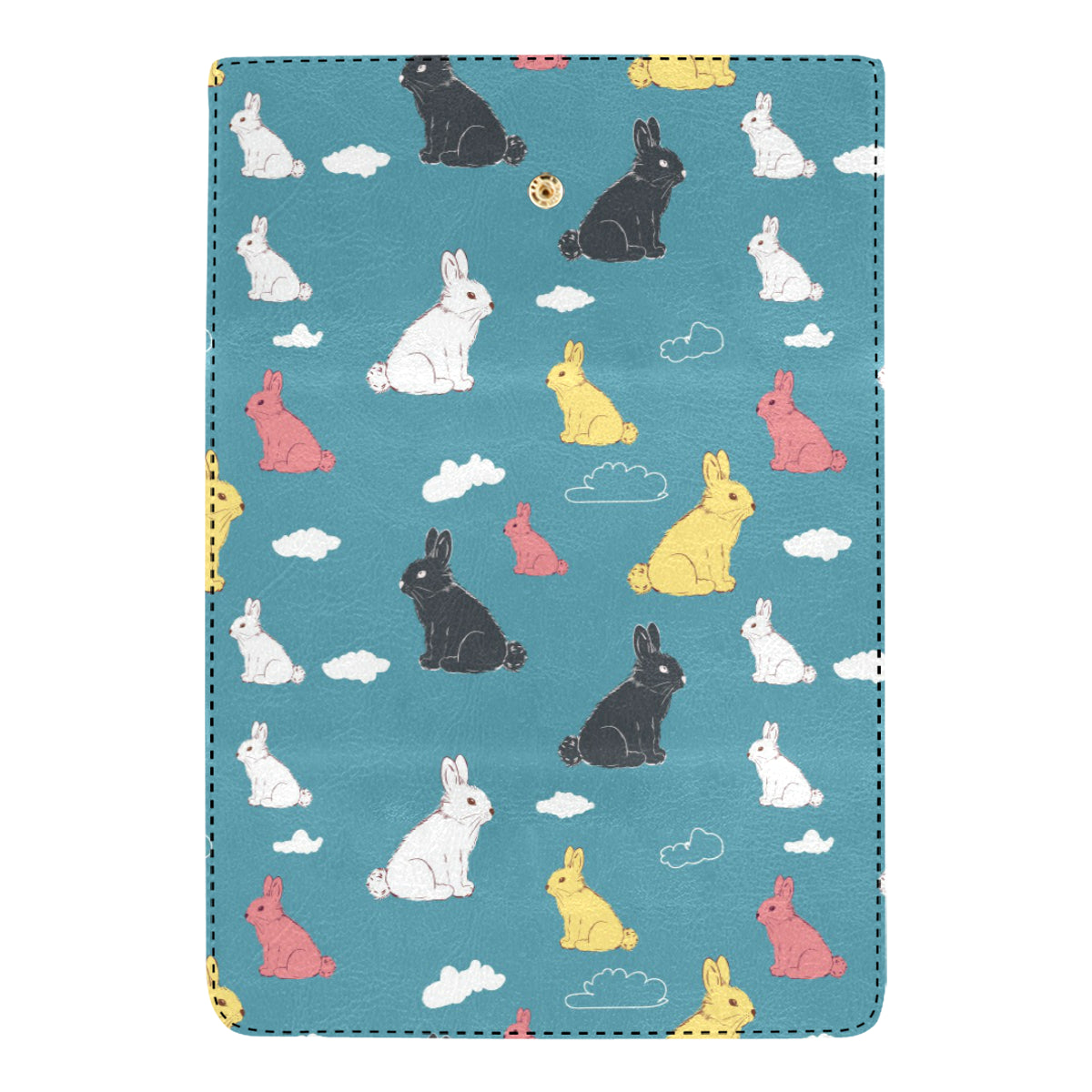 Rabbit Pattern Print Design RB014 Women's Trifold Wallet