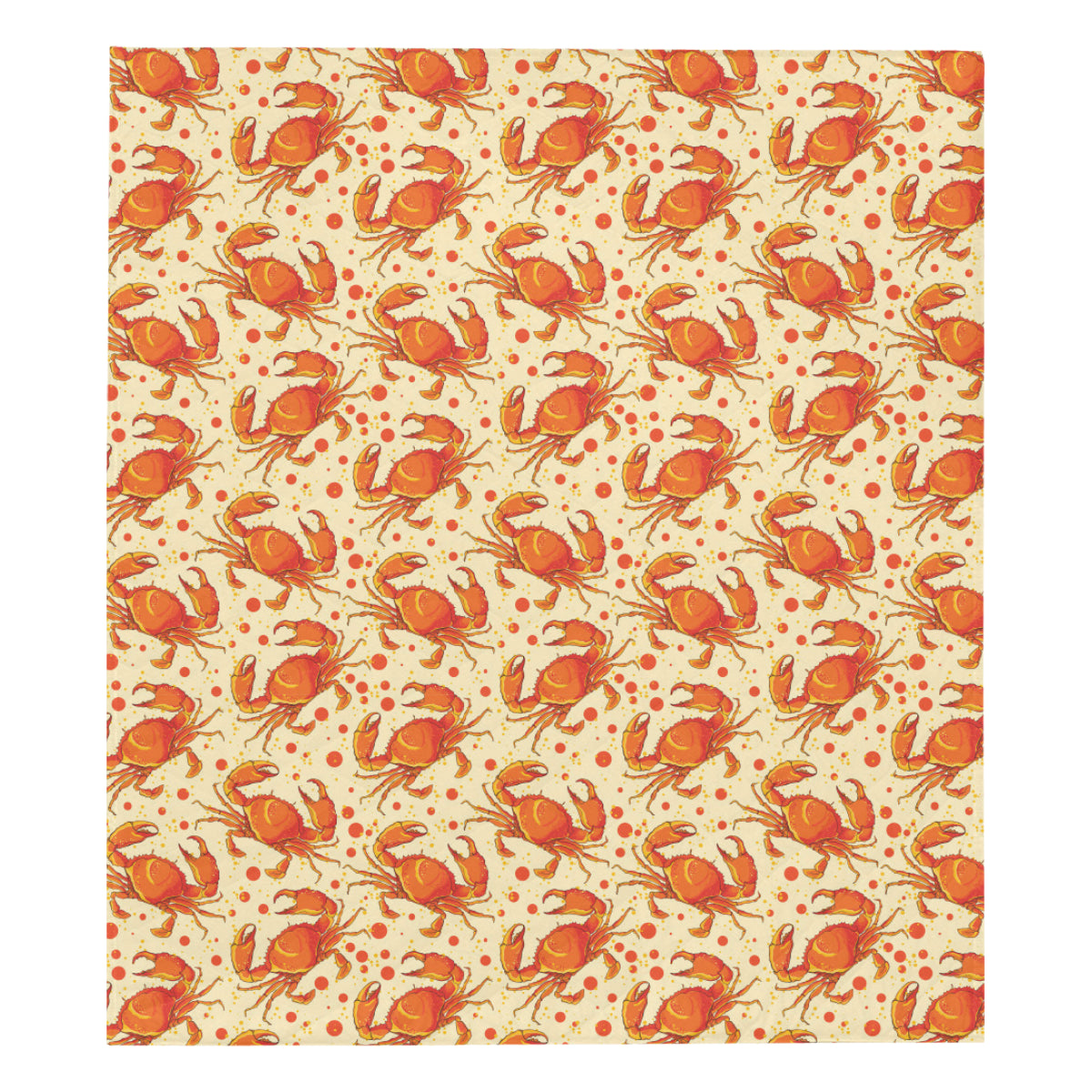 Crab Pattern Print Design 01 Premium Quilt