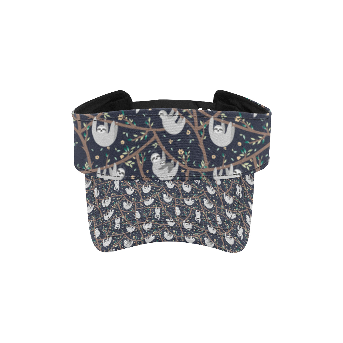 Sloth Happy Design Themed Print Unisex Sun Visor