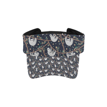 Sloth Happy Design Themed Print Unisex Sun Visor