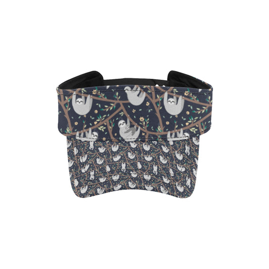 Sloth Happy Design Themed Print Unisex Sun Visor