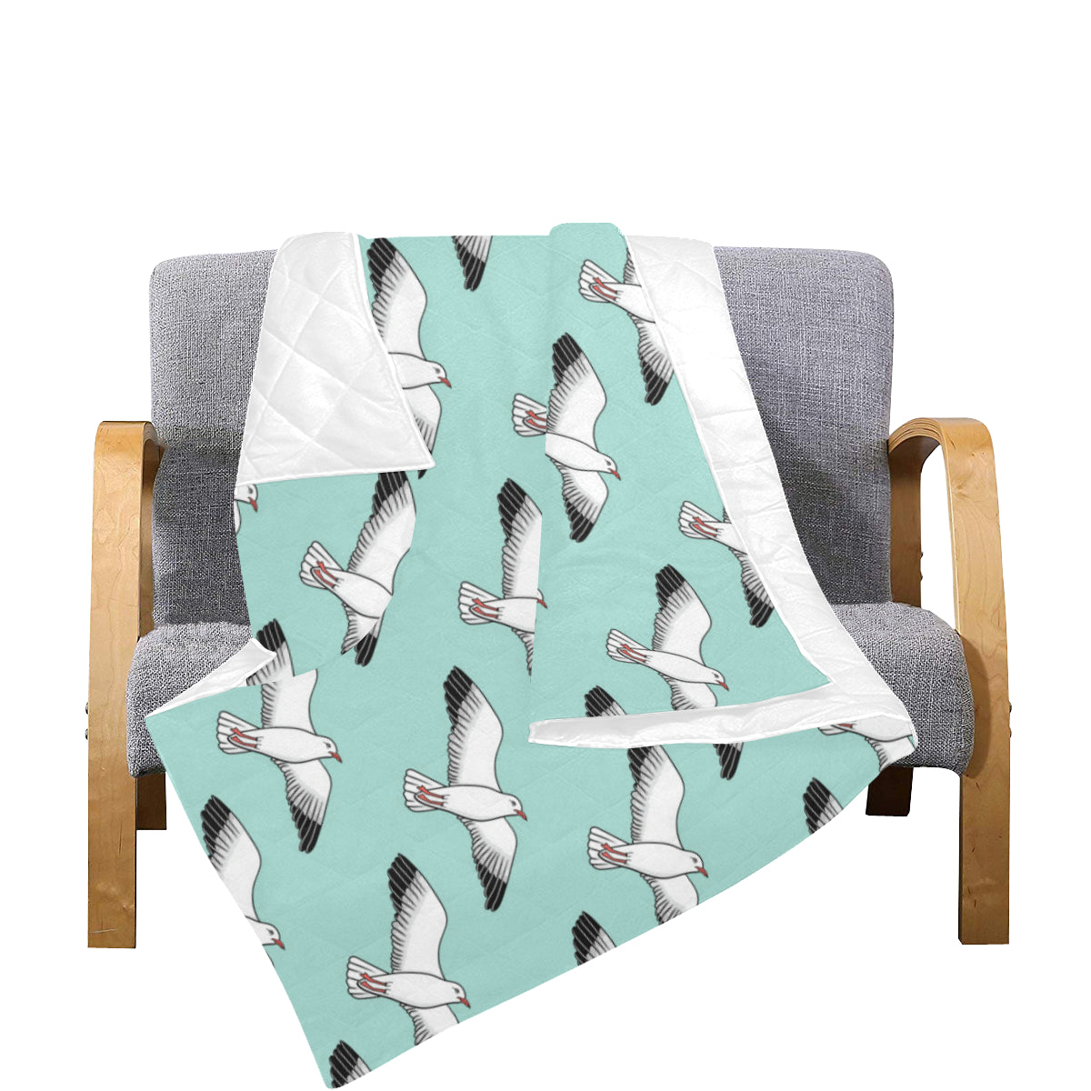 Pigeon Pattern Print Design 02 Premium Quilt