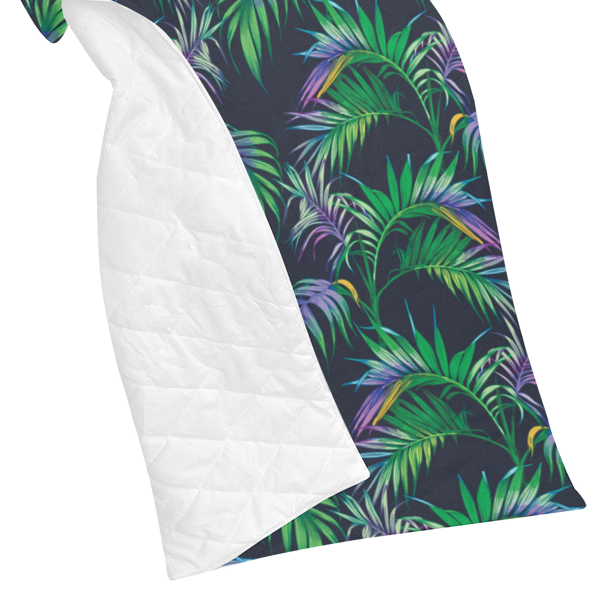 Palm Leaves Pattern Print Design PL04 Premium Quilt